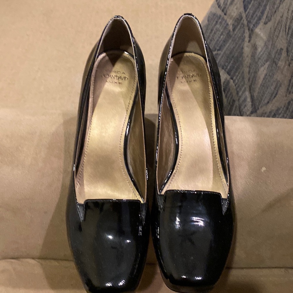 Joan and David circa luxe black high heel shoes